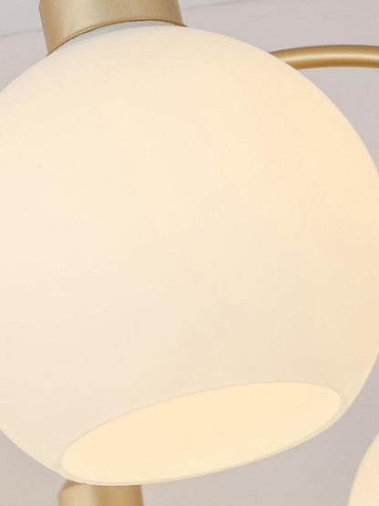 Elegant Sculptural Glass Chandelier with Adjustable Brightness & Moder