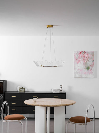 Elegant Sea Chandelier - Adjustable Brightness, Coastal Design