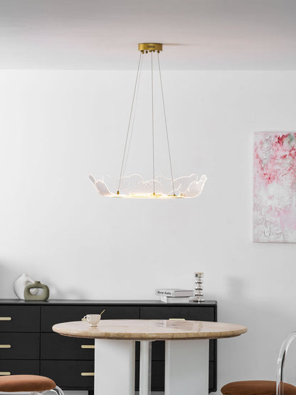 Elegant Sea Chandelier - Adjustable Brightness, Coastal Design
