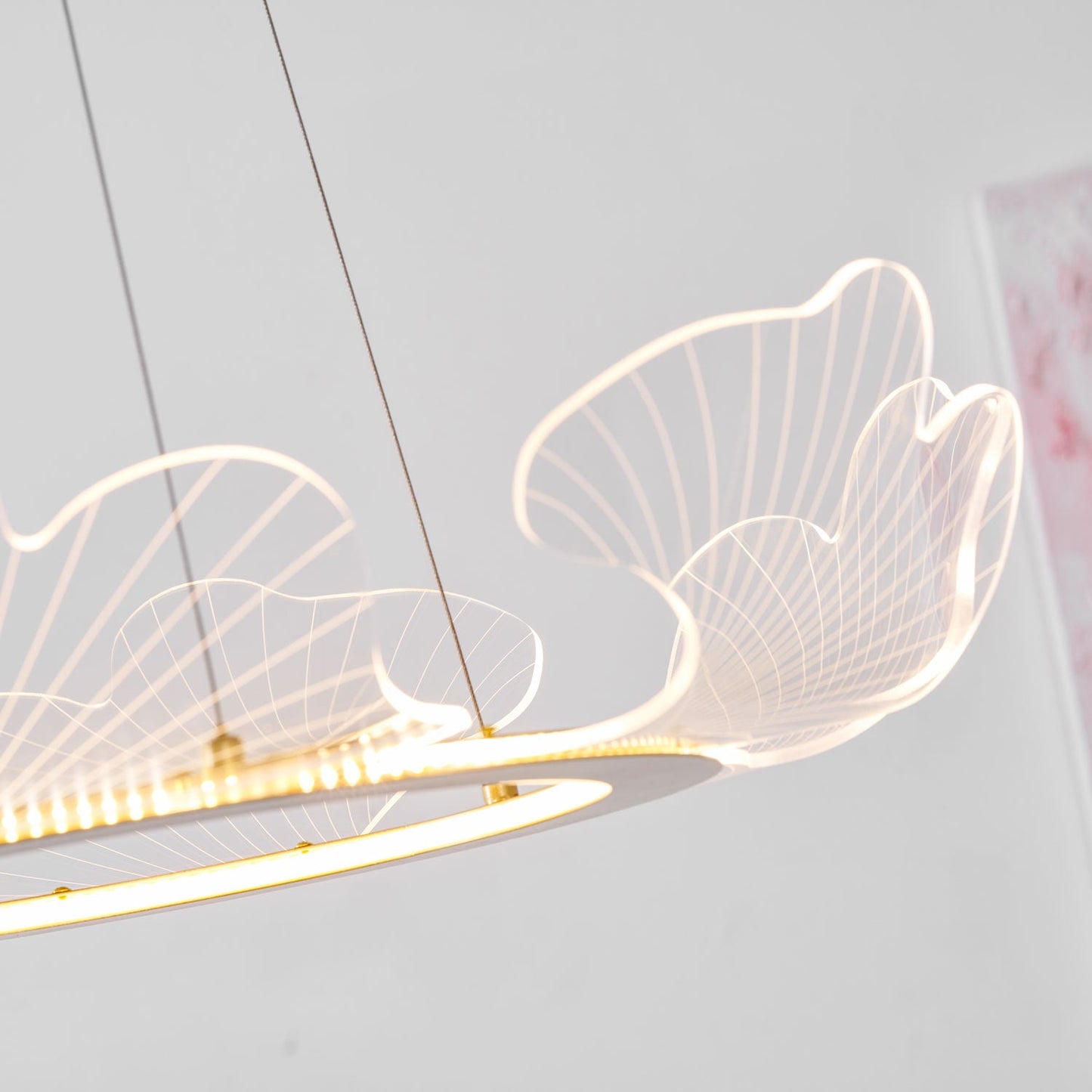 Elegant Sea Chandelier - Adjustable Brightness, Coastal Design