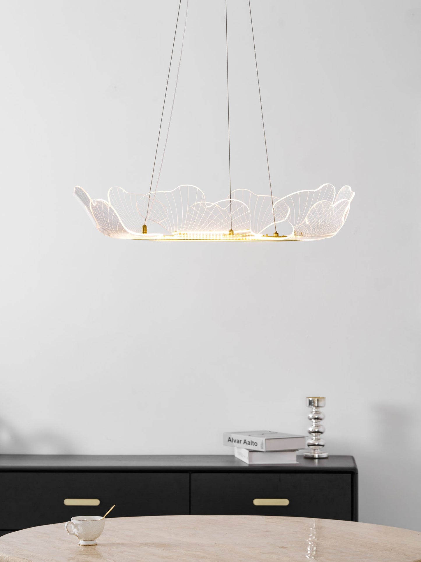 Elegant Sea Chandelier - Adjustable Brightness, Coastal Design