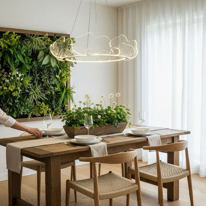 Elegant Sea Chandelier - Adjustable Brightness, Coastal Design