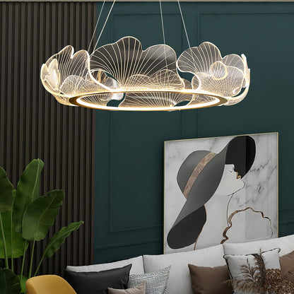 Elegant Sea Chandelier - Adjustable Brightness, Coastal Design