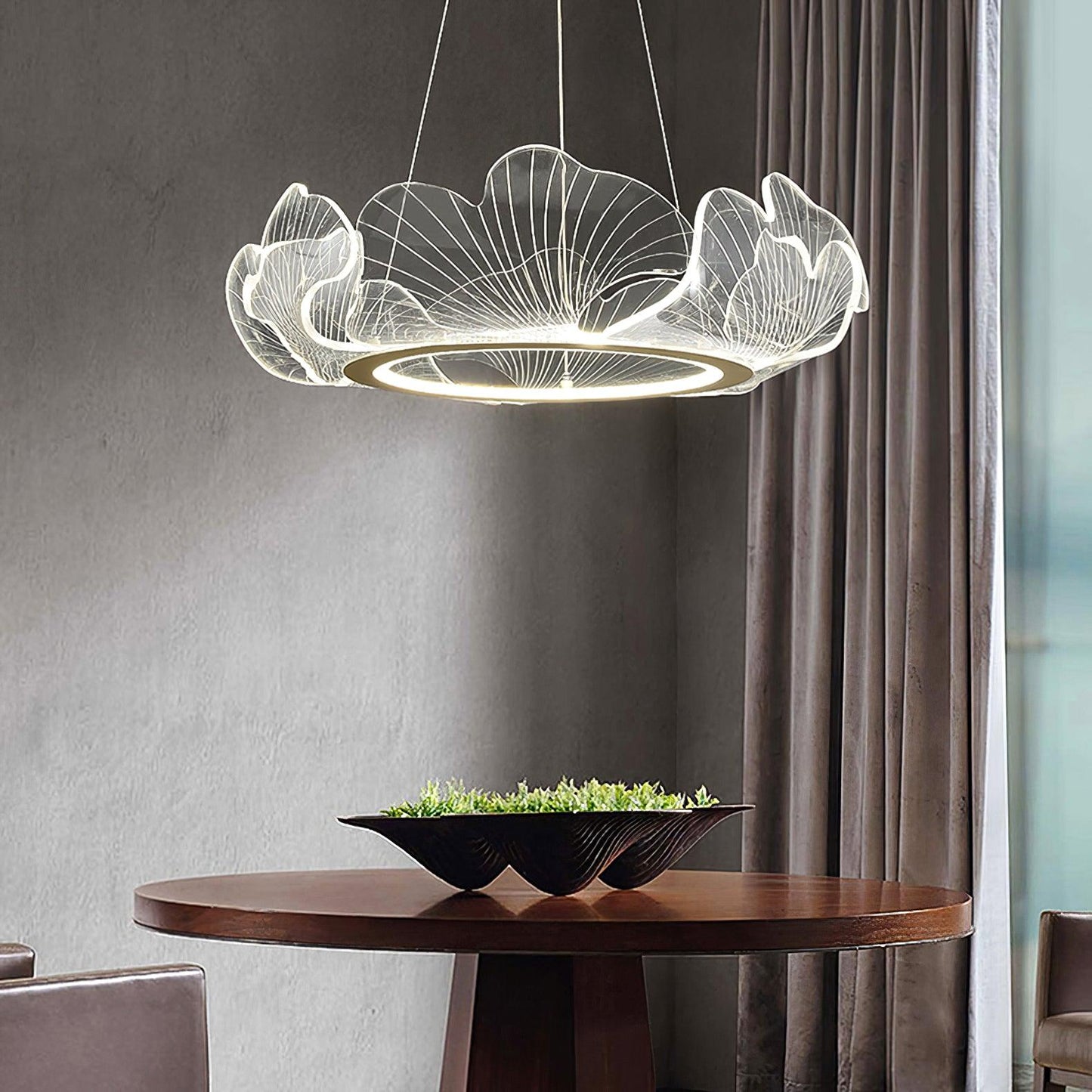 Elegant Sea Chandelier - Adjustable Brightness, Coastal Design