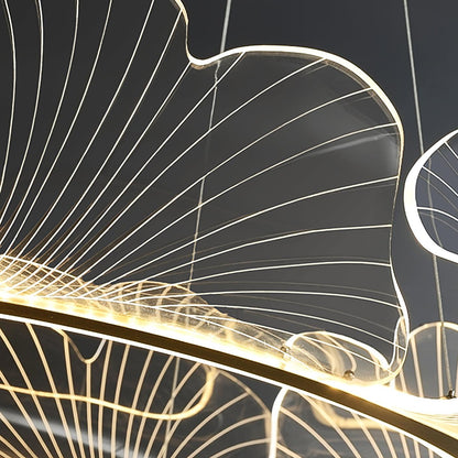 Elegant Sea Chandelier - Adjustable Brightness, Coastal Design