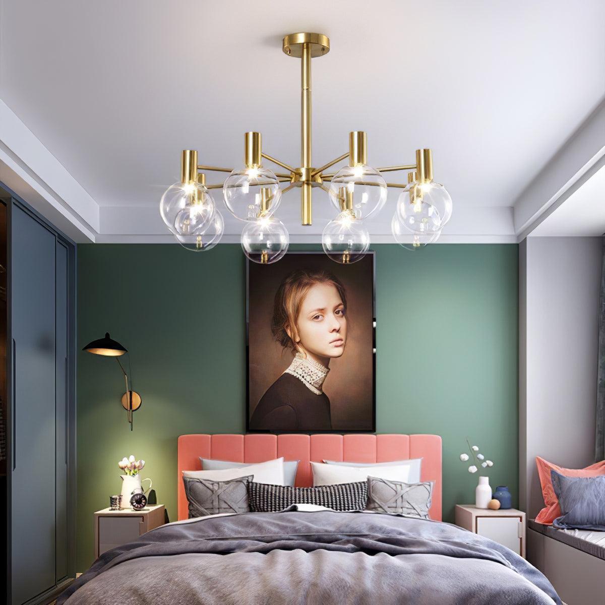 Selva Chandelier - Elegant Lighting Fixture with Adjustable Arms & Cry