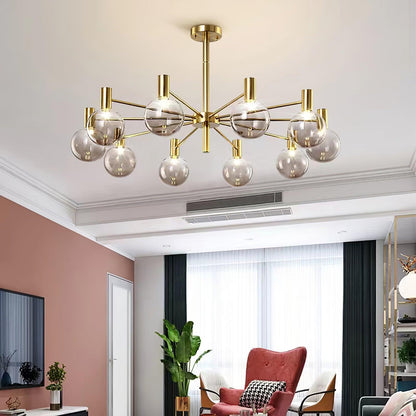 Selva Chandelier - Elegant Lighting Fixture with Adjustable Arms & Cry