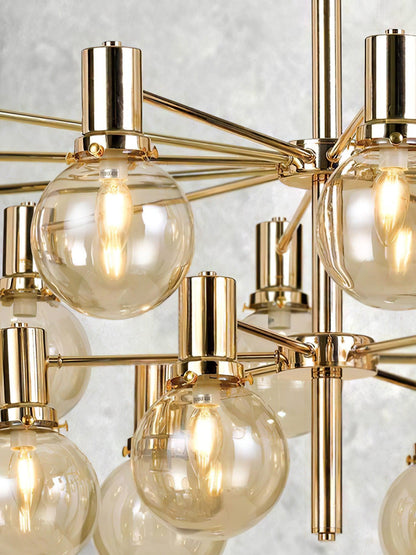 Selva Chandelier - Elegant Lighting Fixture with Adjustable Arms & Cry