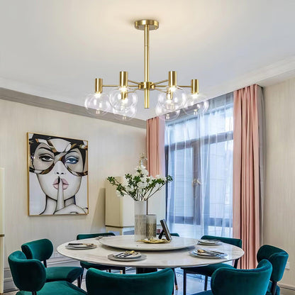 Selva Chandelier - Elegant Lighting Fixture with Adjustable Arms & Cry