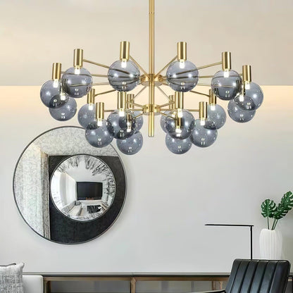 Selva Chandelier - Elegant Lighting Fixture with Adjustable Arms & Cry
