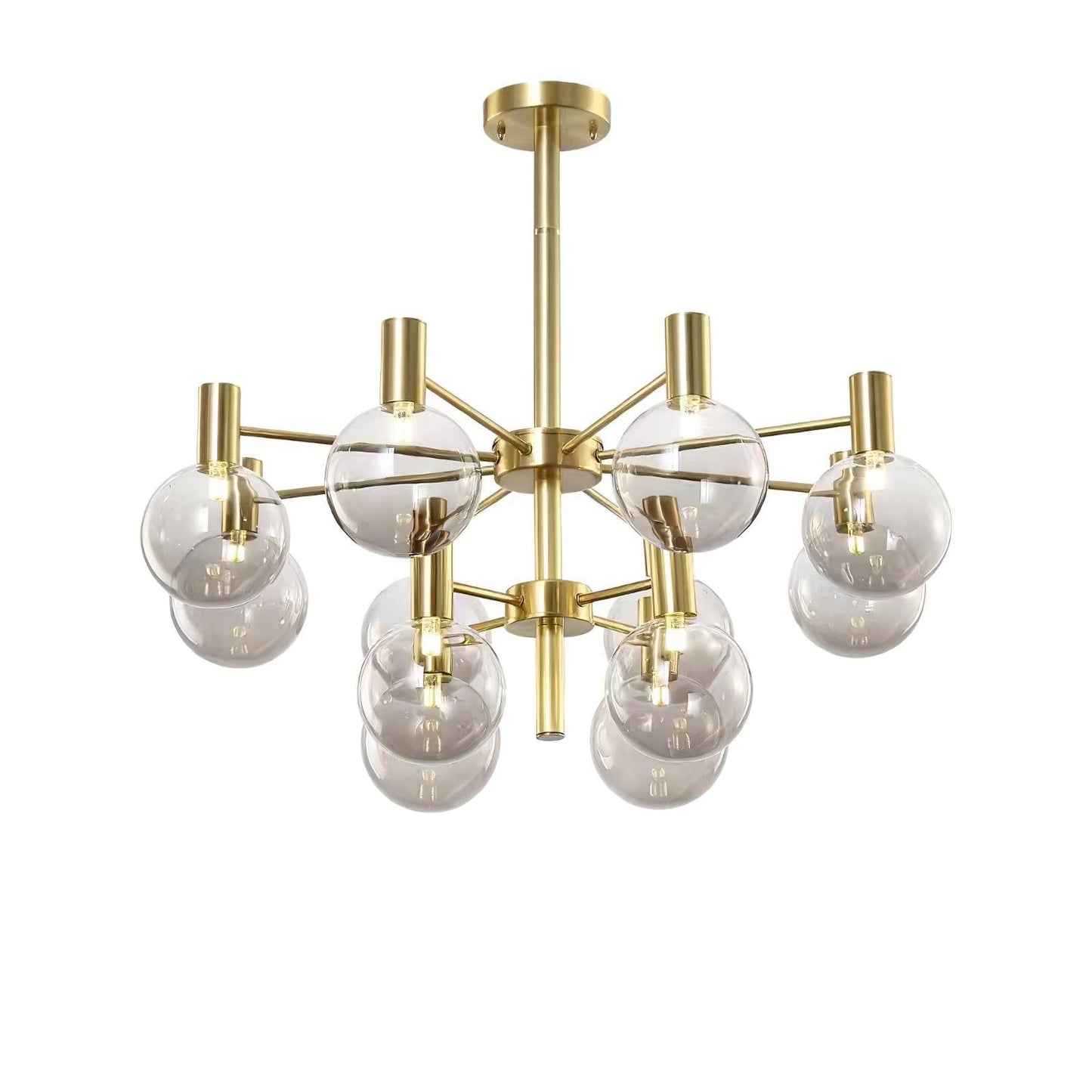 Selva Chandelier - Elegant Lighting Fixture with Adjustable Arms & Cry