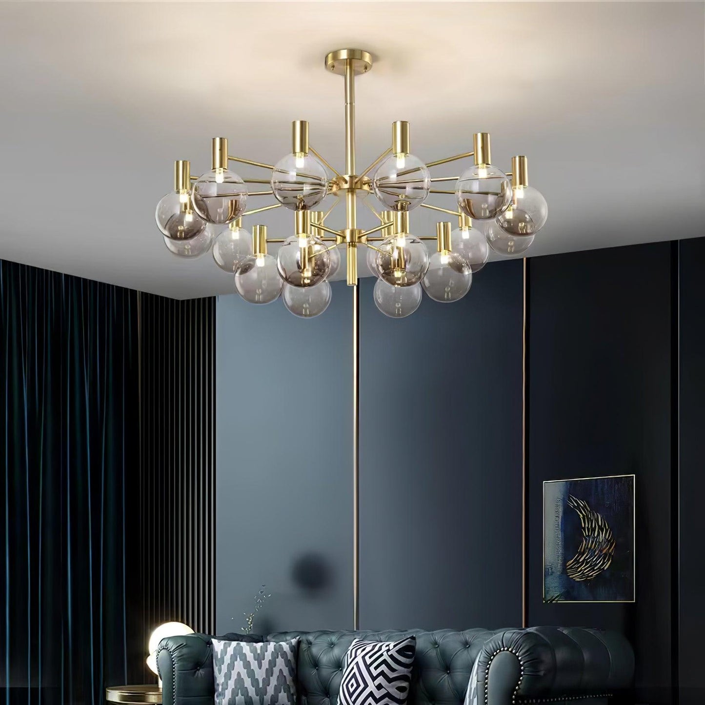 Selva Chandelier - Elegant Lighting Fixture with Adjustable Arms & Cry