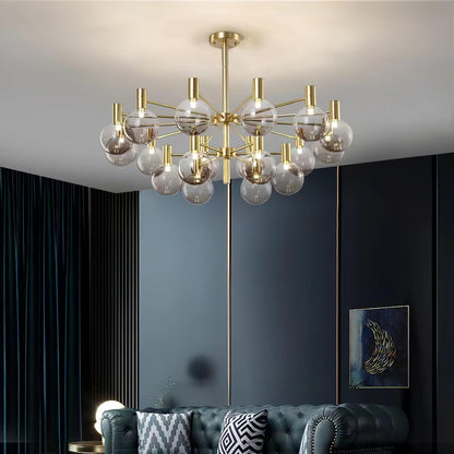 Selva Chandelier - Elegant Lighting Fixture with Adjustable Arms & Cry