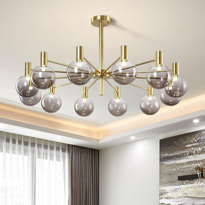 Selva Chandelier - Elegant Lighting Fixture with Adjustable Arms & Cry
