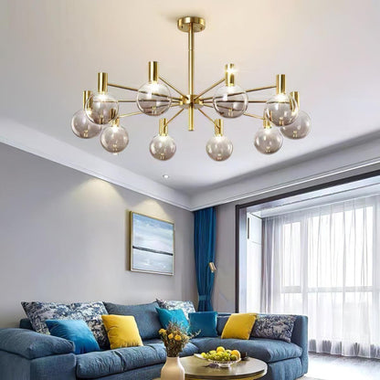 Selva Chandelier - Elegant Lighting Fixture with Adjustable Arms & Cry