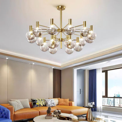 Selva Chandelier - Elegant Lighting Fixture with Adjustable Arms & Cry