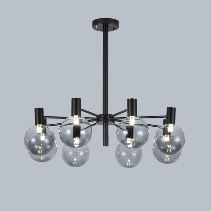 Selva Black Chandelier - Elegant Design with Adjustable Brightness