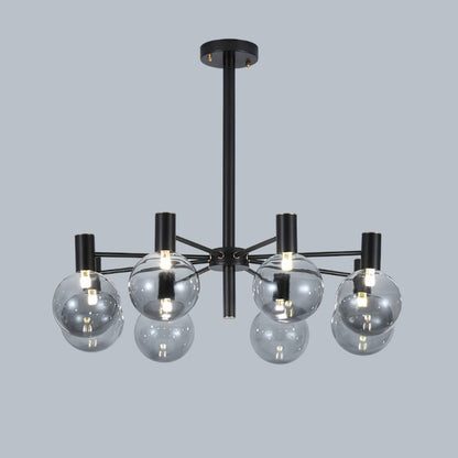 Selva Black Chandelier - Elegant Design with Adjustable Brightness