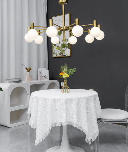 Selva Chandelier - Elegant Lighting Fixture with Adjustable Arms & Cry