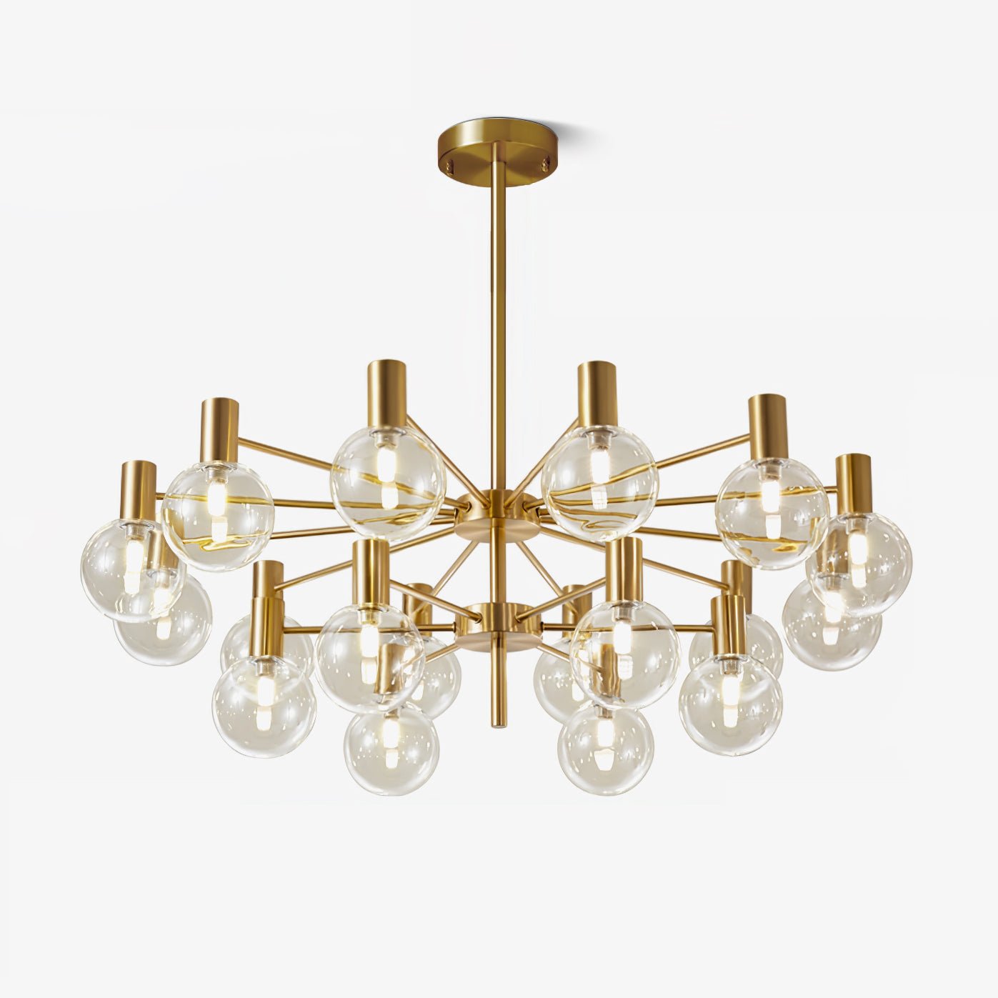 Selva Chandelier - Elegant Lighting Fixture with Adjustable Arms & Cry