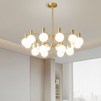Selva Chandelier - Elegant Lighting Fixture with Adjustable Arms & Cry
