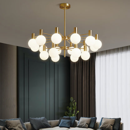Selva Chandelier - Elegant Lighting Fixture with Adjustable Arms & Cry