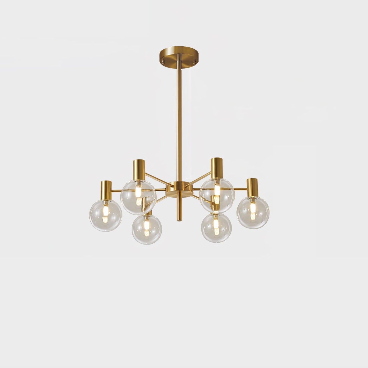 Selva Chandelier - Elegant Lighting Fixture with Adjustable Arms & Cry