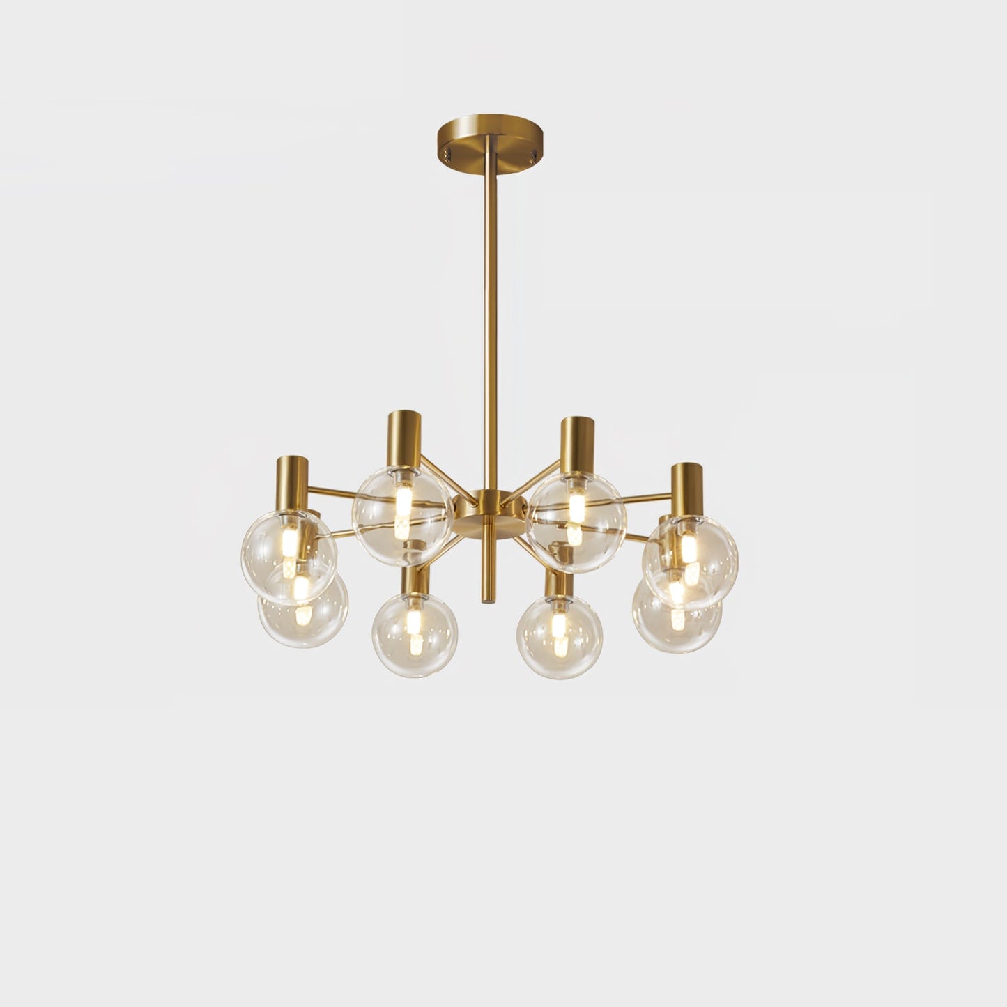 Selva Chandelier - Elegant Lighting Fixture with Adjustable Arms & Cry