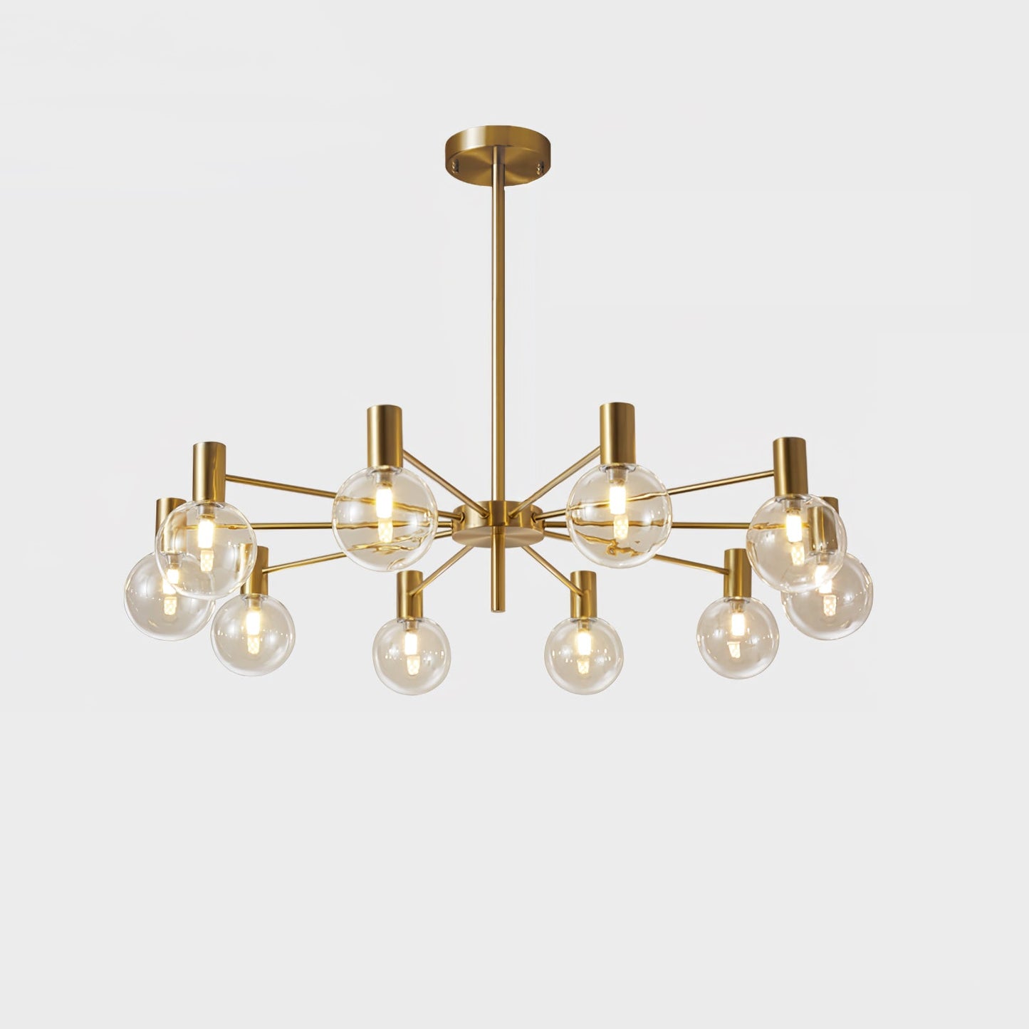 Selva Chandelier - Elegant Lighting Fixture with Adjustable Arms & Cry