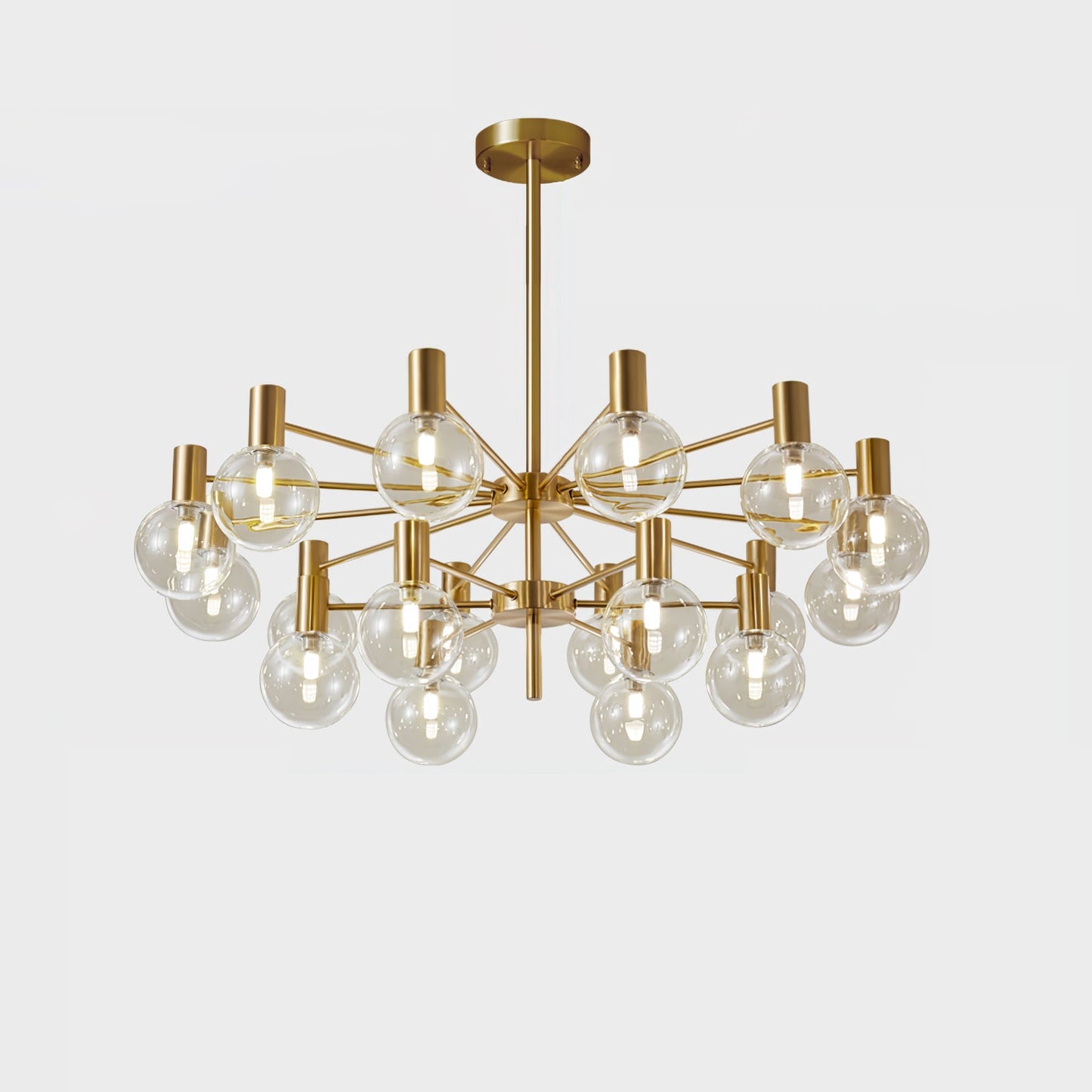 Selva Chandelier - Elegant Lighting Fixture with Adjustable Arms & Cry