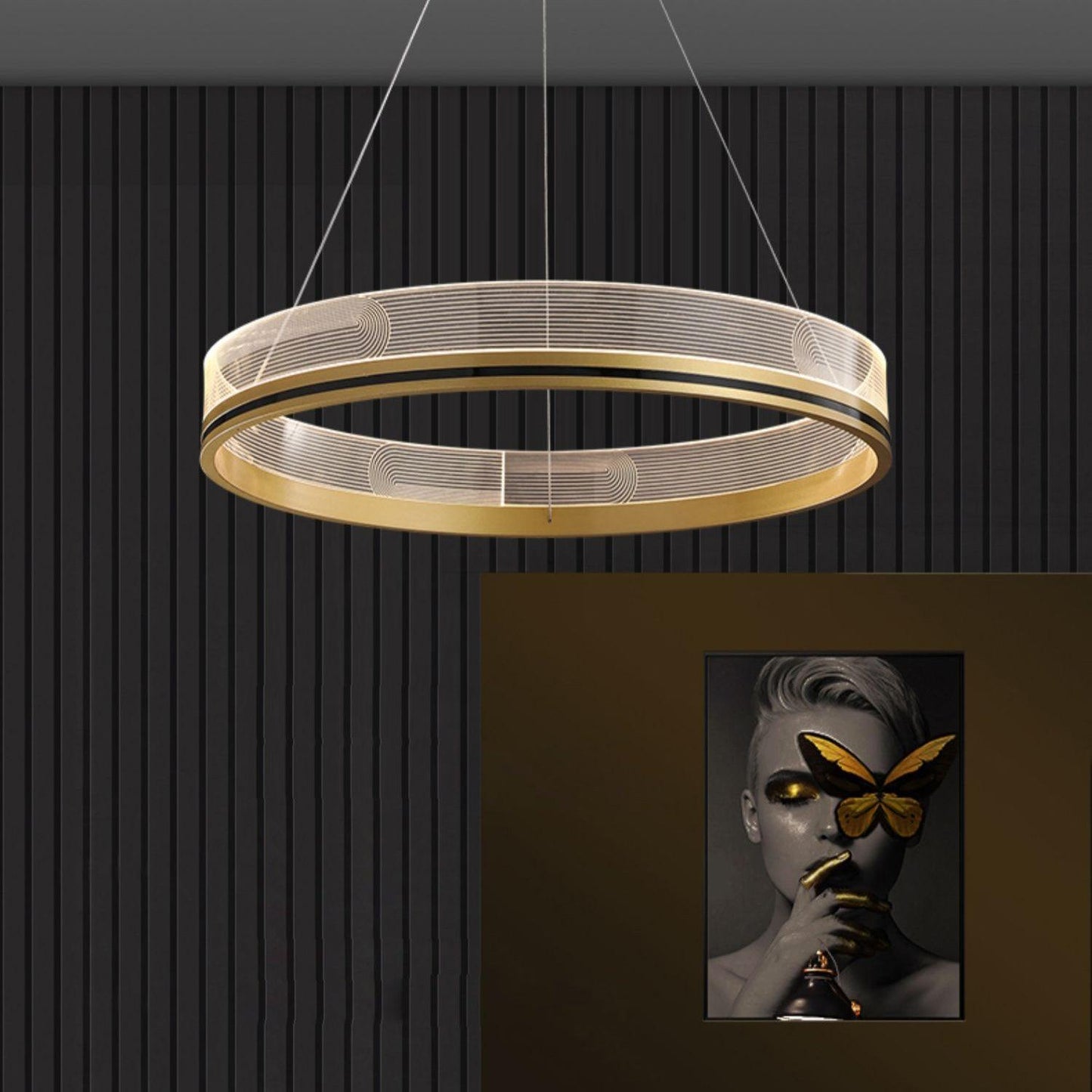 Elegant Sendra Chandelier - Dimmable LED, Modern Crystal Design