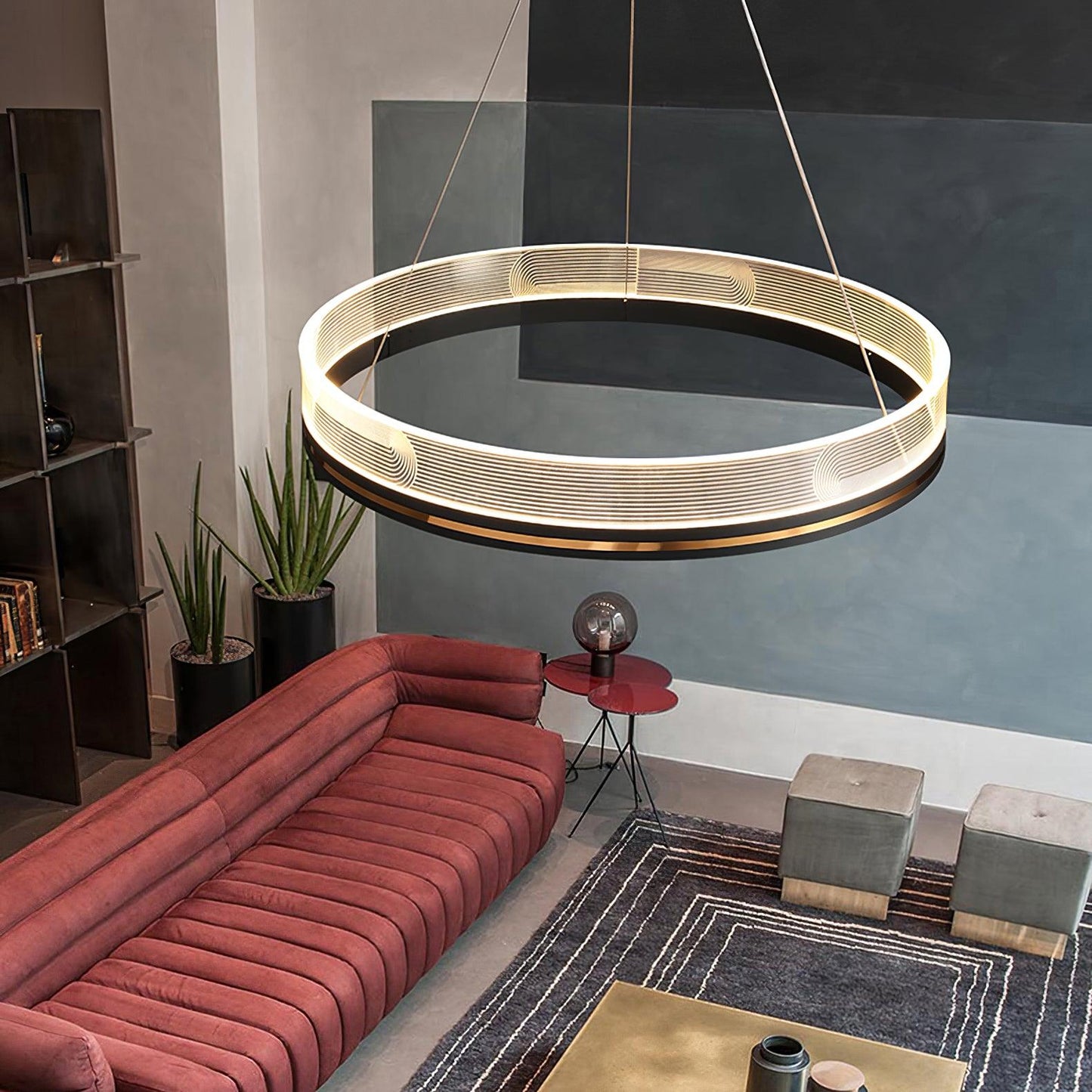 Elegant Sendra Chandelier - Dimmable LED, Modern Crystal Design