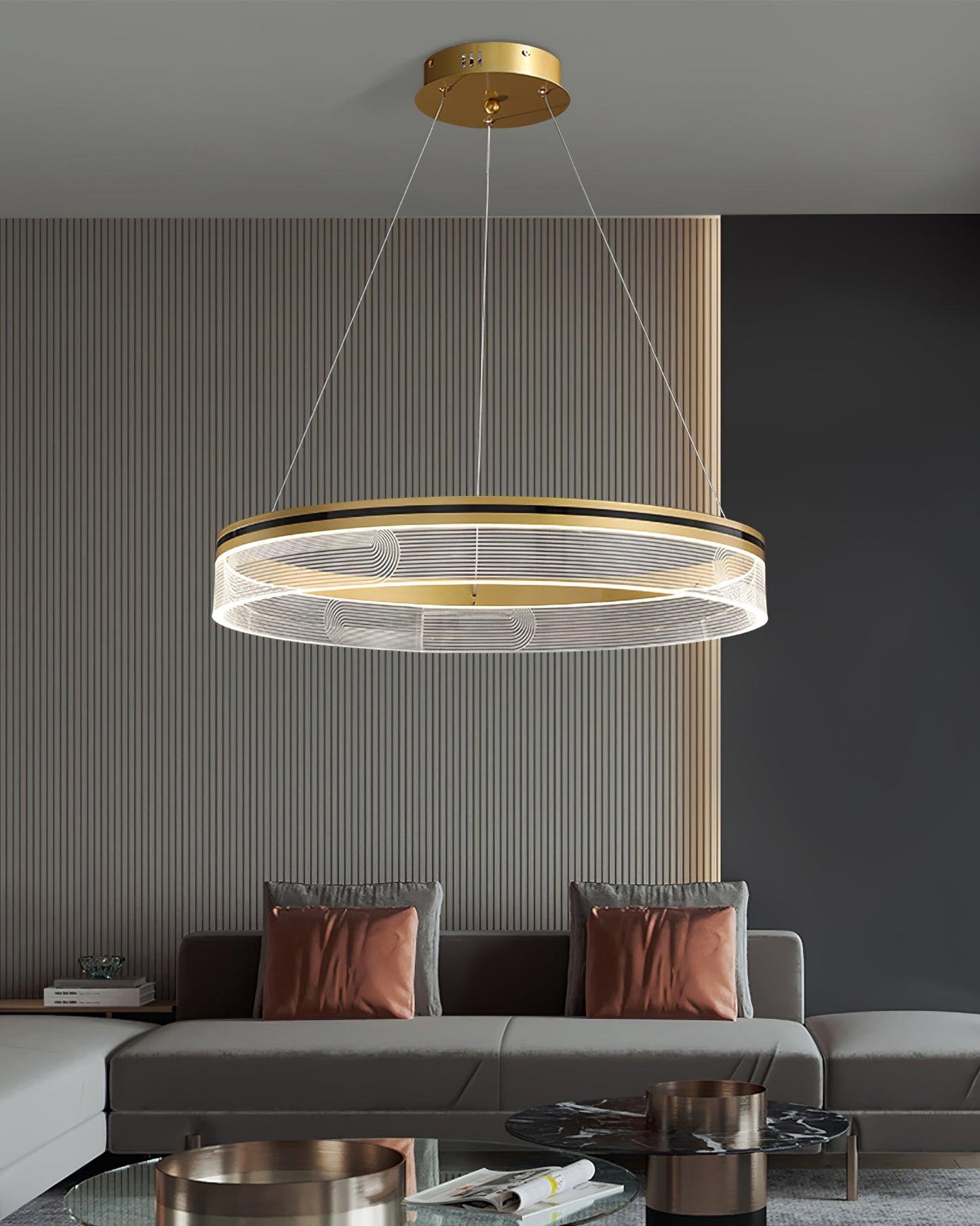 Elegant Sendra Chandelier - Dimmable LED, Modern Crystal Design