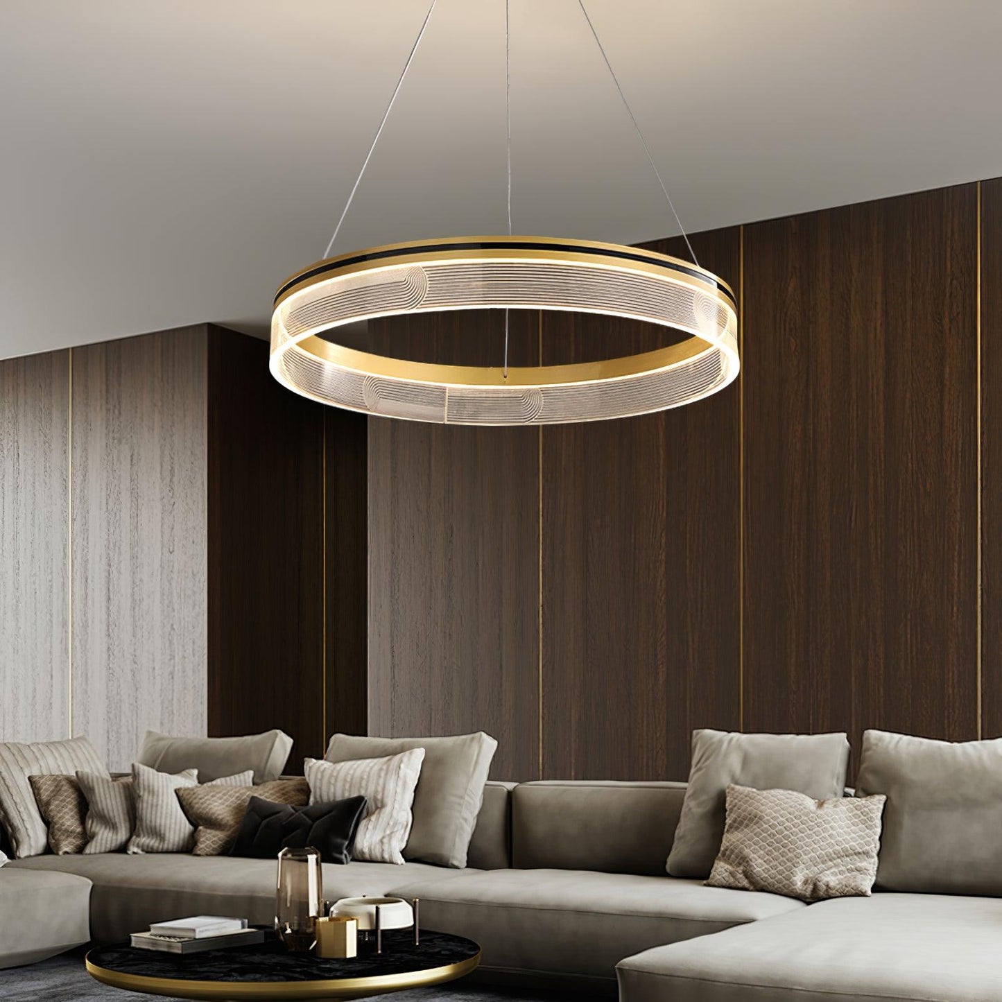 Elegant Sendra Chandelier - Dimmable LED, Modern Crystal Design