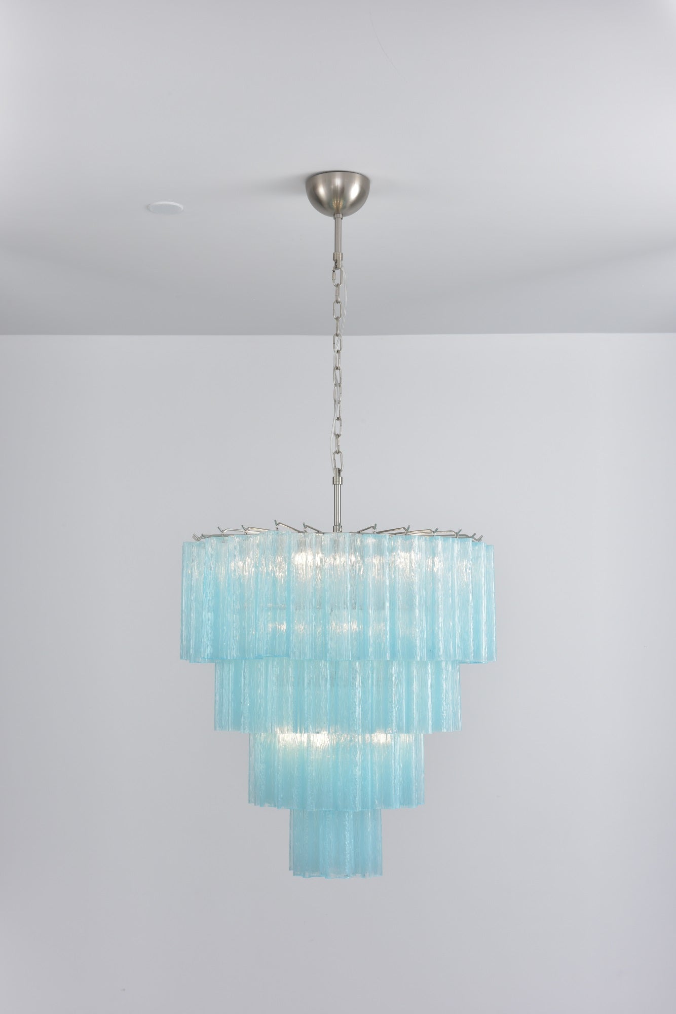 Serava Cascade Glass Chandelier - Elegant Design, Adjustable Height