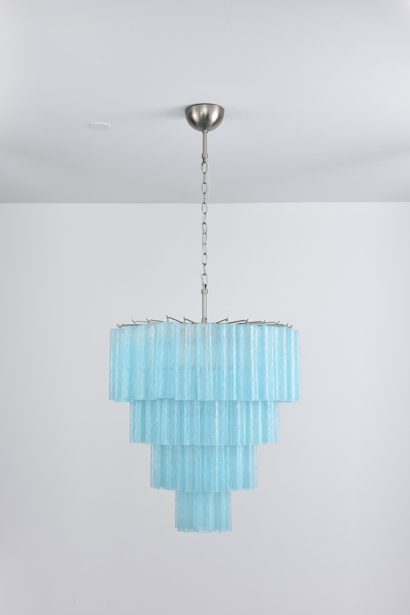 Serava Cascade Glass Chandelier - Elegant Design, Adjustable Height