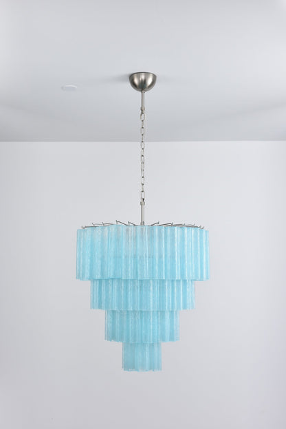 Serava Cascade Glass Chandelier - Elegant Design, Adjustable Height