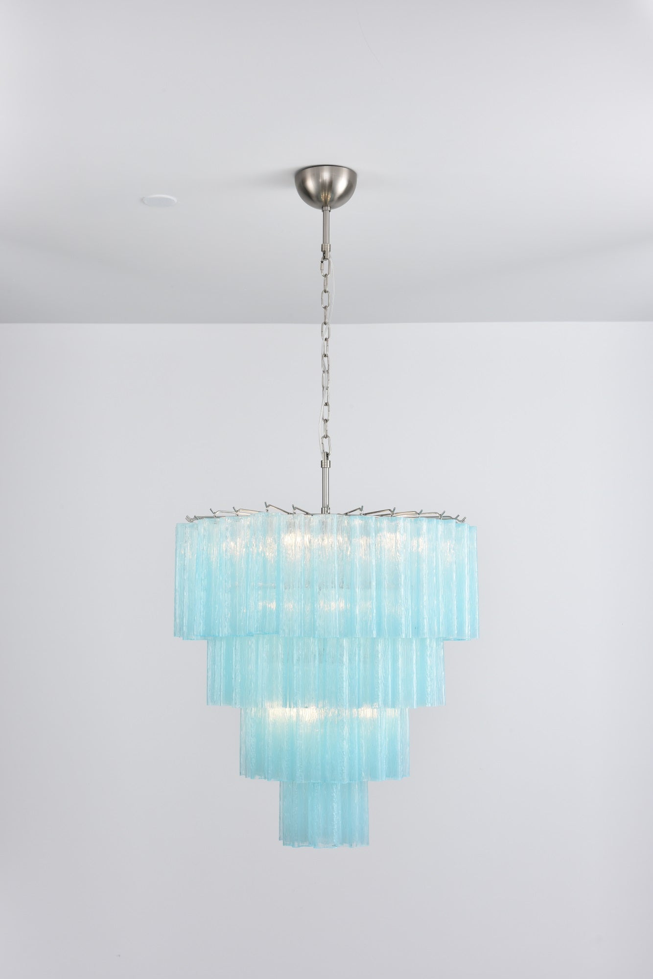 Serava Cascade Glass Chandelier - Elegant Design, Adjustable Height
