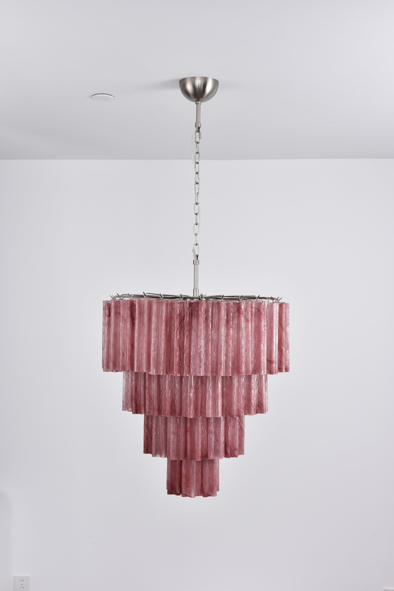 Serava Cascade Glass Chandelier - Elegant Design, Adjustable Height