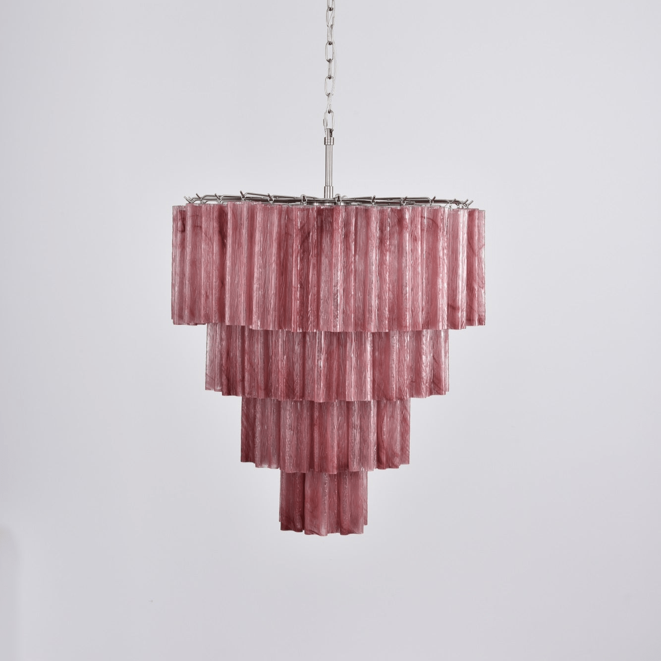 Serava Cascade Glass Chandelier - Elegant Design, Adjustable Height