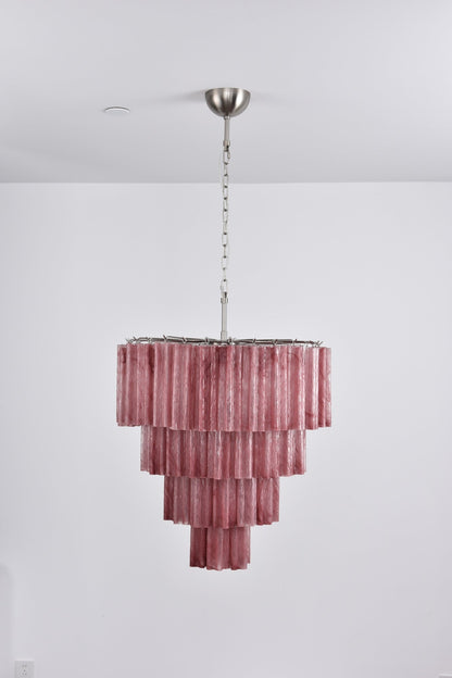 Serava Cascade Glass Chandelier - Elegant Design, Adjustable Height