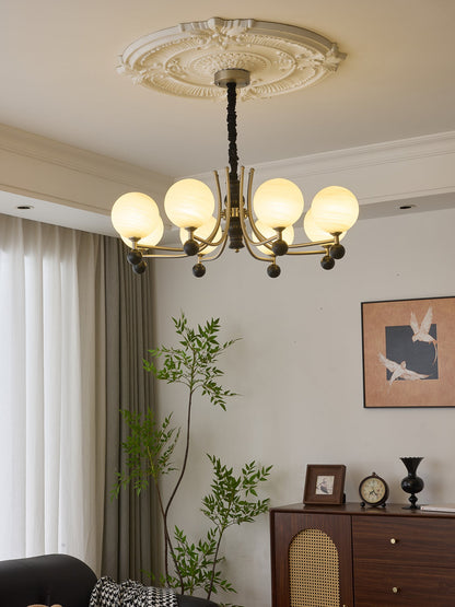 Serenus Sphere Chandelier - Modern Design with Adjustable Height & LED