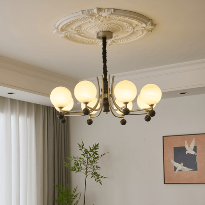 Serenus Sphere Chandelier - Modern Design with Adjustable Height & LED