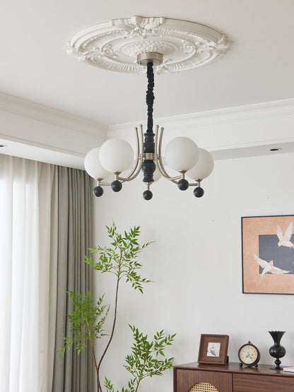 Serenus Sphere Chandelier - Modern Design with Adjustable Height & LED