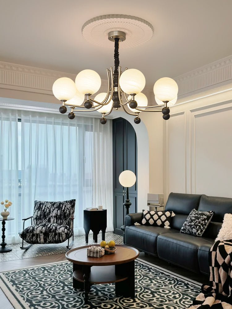 Serenus Sphere Chandelier - Modern Design with Adjustable Height & LED