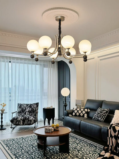 Serenus Sphere Chandelier - Modern Design with Adjustable Height & LED
