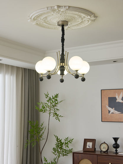 Serenus Sphere Chandelier - Modern Design with Adjustable Height & LED
