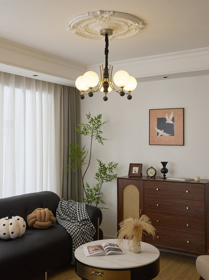 Serenus Sphere Chandelier - Modern Design with Adjustable Height & LED
