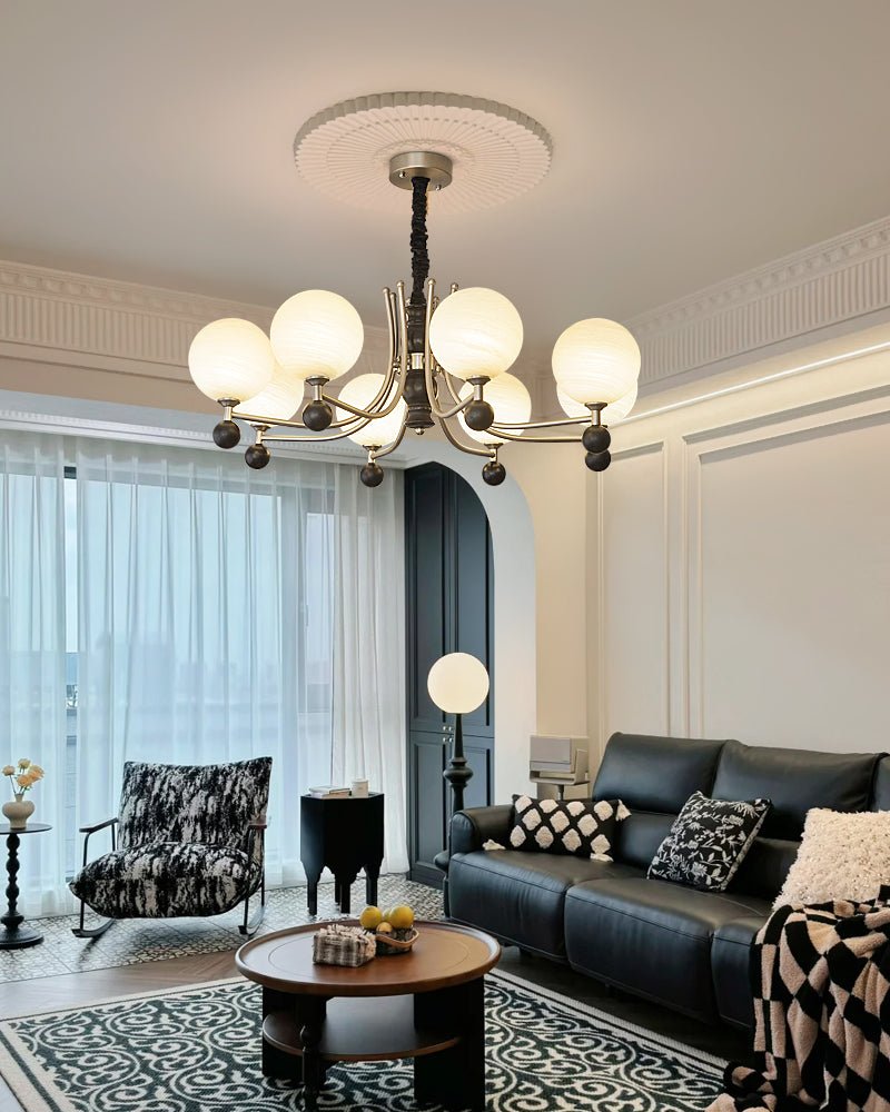 Serenus Sphere Chandelier - Modern Design with Adjustable Height & LED