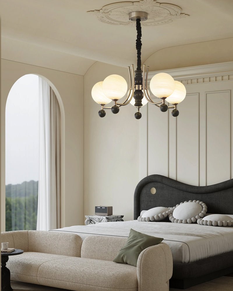 Serenus Sphere Chandelier - Modern Design with Adjustable Height & LED